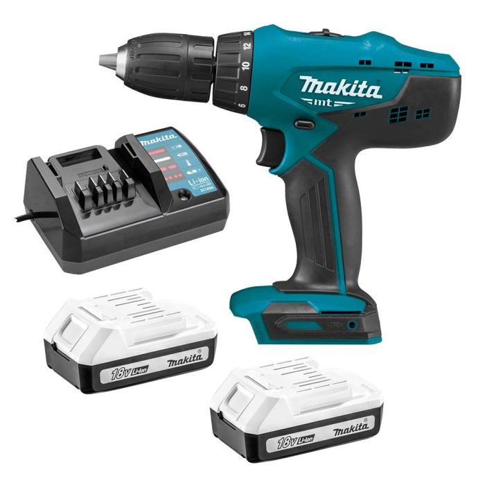 Makita Cordless Driver Drill, Size 13mm, 18V, 1400rpm, 38Nm, 1.7kg M8301DWEB