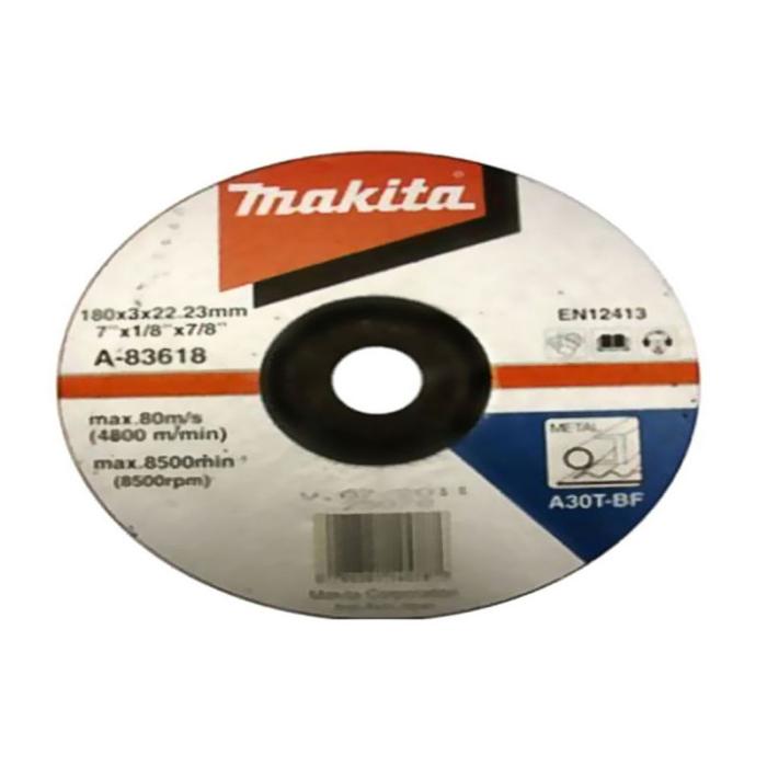 Makita Accessories, Depressed Center Cutting Wheel (A/B-series) 180 x 3.0 x 22.23 A-83618
