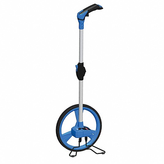 Westward Measuring Wheel, Single Wheel, 35 35/64 in Wheel Circumference, 12 11/16 in Wheel Dia., ABS, ft/in 21LP34
