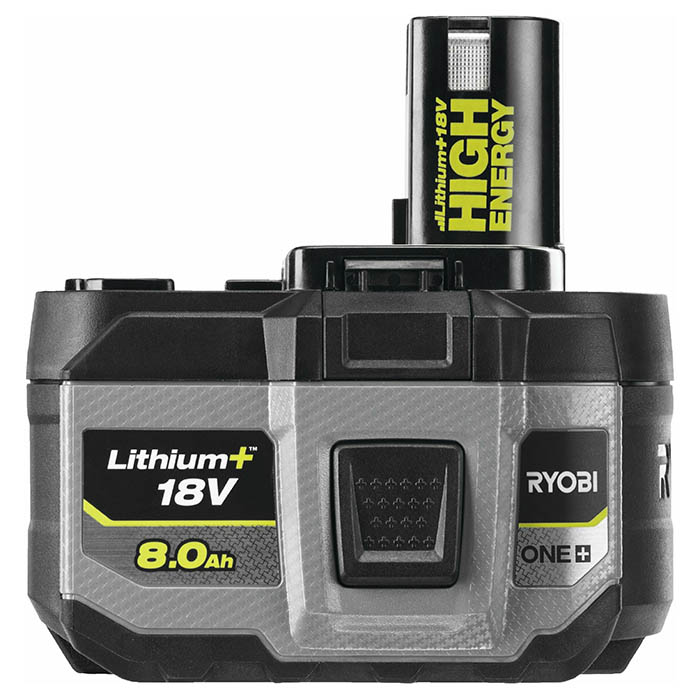 Ryobi Lithium-Ion Battery 18 Volt, 8.0 Amp, High Energy, One+ RB1880T