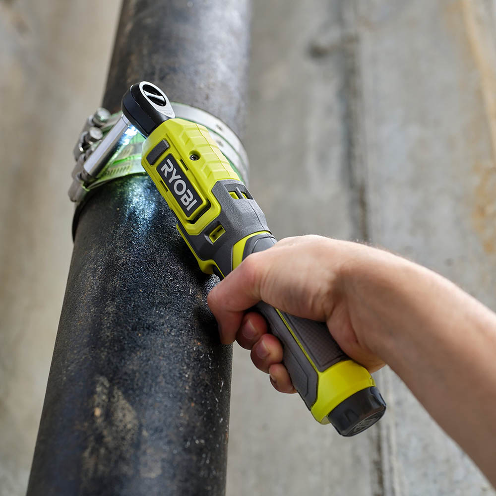 Ryobi 4V Cordless Ratchet Wrench Kit, 1/4 inch Square Drive, 8Nm Torque RR14W4-120G