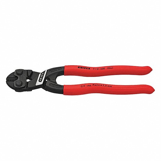 Knipex Mini Bolt Cutter 8In Steel Center Cut,GERMANY 71 01 200