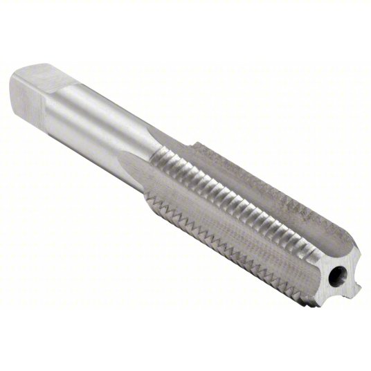 Westward Straight Flute Tap, M18x1.5 Thread Size, 1 13/16 inch Thread Length, 4 1/32 inch Overall Length, Bottom 2LWT5