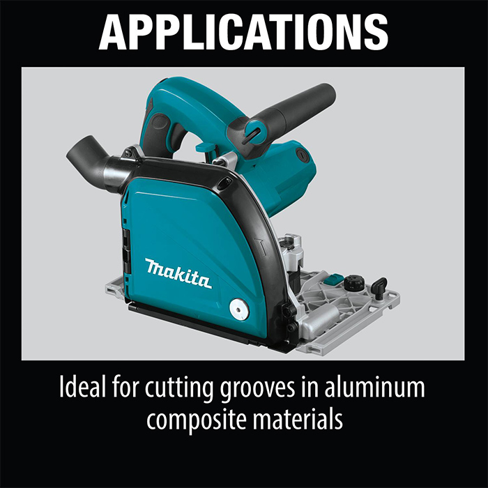 Makita Aluminum Groove Cutter, 1300W, 118mm, 2,200-6,400 RPM, 5.1 kg CA5000X