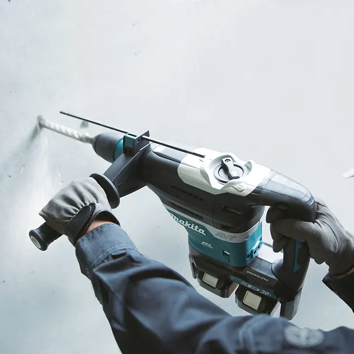 Makita Cordless Rotary Hammer, 36V, 2 Operation Modes, 40mm, 250 ~ 500 rpm, 7.2kg DHR400ZKUN