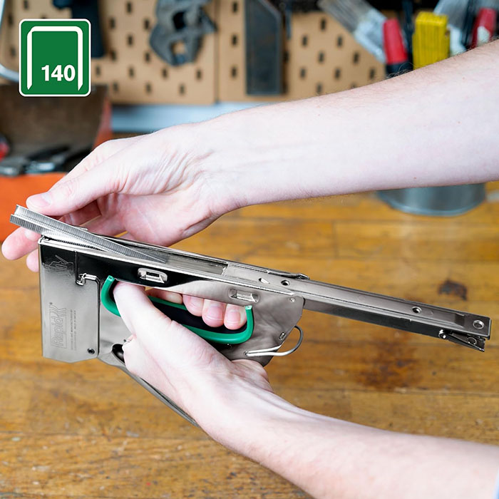 دبابيس دباسة خشب، طول الرأس 8 مم، رقم 5000، 970 قطعة، مجلفنة