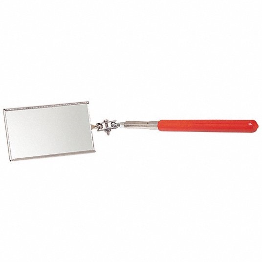 Proto Rectangular Inspection Mirror, 2-1/8 x 3-1/2 In 3R562