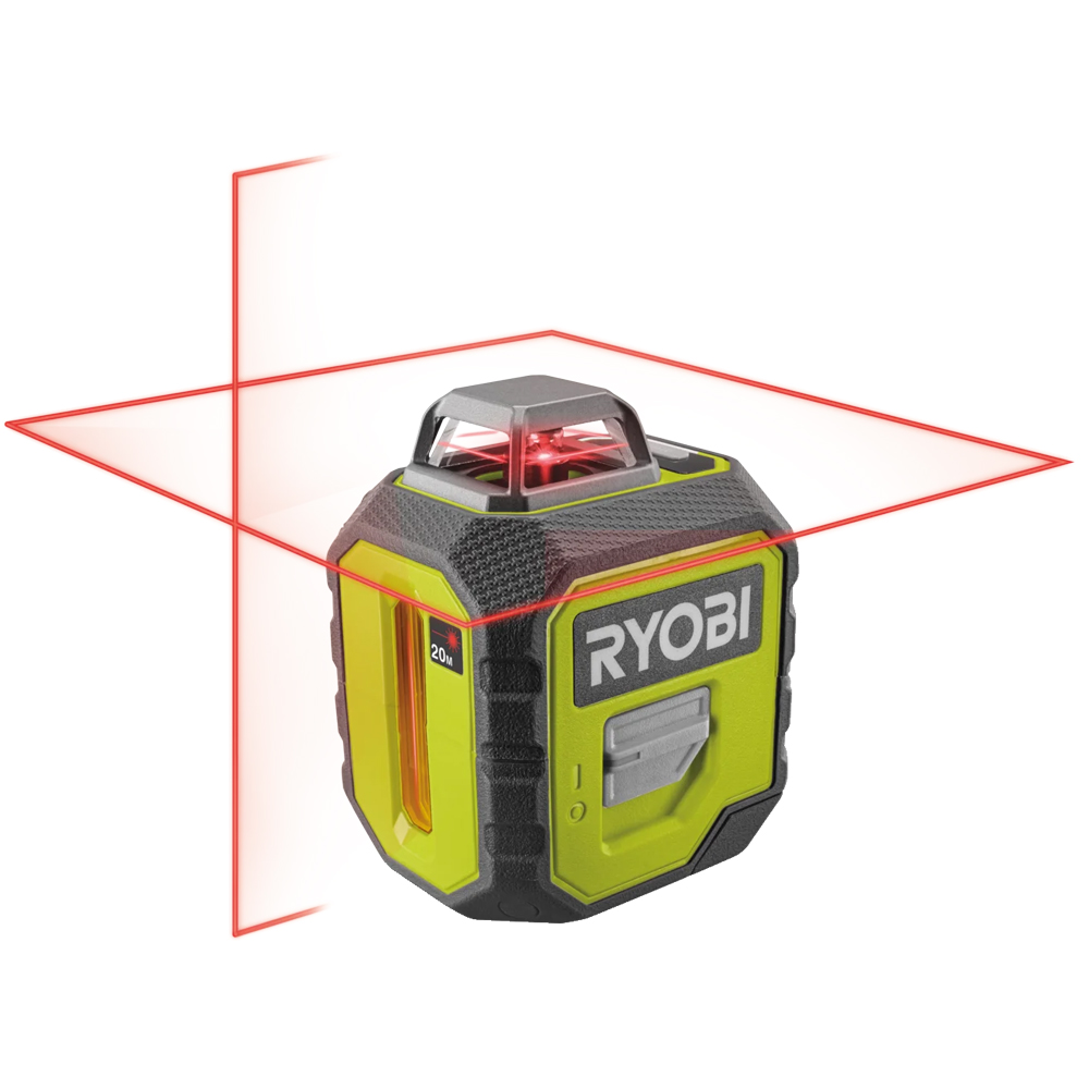 Ryobi Red Line Laser Level , 4 x 360°, Measure Range 20m, Self-Leveling, 0.5kg RB360RLL