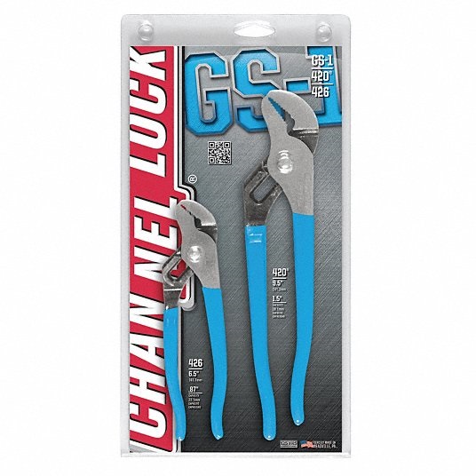 Channellock Straight Jaw Self-Adjusting Tongue and Groove Plier Sets GS-1