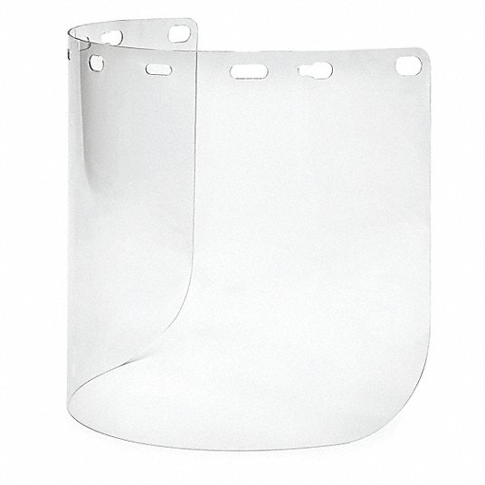 الفيكس واقي الوجه, شفاف, غير مصقول, بولي كربونات, 8 بوصة 15 1/2 بوصة FS-15PC