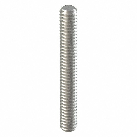Grainger Approved Fully Threaded Stud, 18-8 Stainless Steel, 1/2Inch-13, 5 1/2Inch Length, PK 5 4REJ1