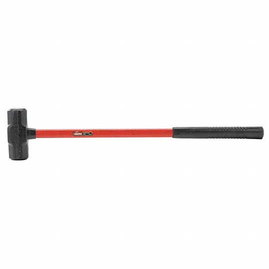 Proto Sledge Hammer, 10 lb Head Weight, 2 1/2 inch Head Width, 34 1/2 inch Overall Length, Fiberglass J1438G