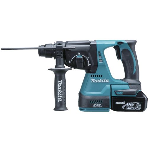 Makita Cordless Brushless Rotary Hammer For Concrete , Wood , Steel , 24mm , 18V , 3.8kg DHR242RTJ