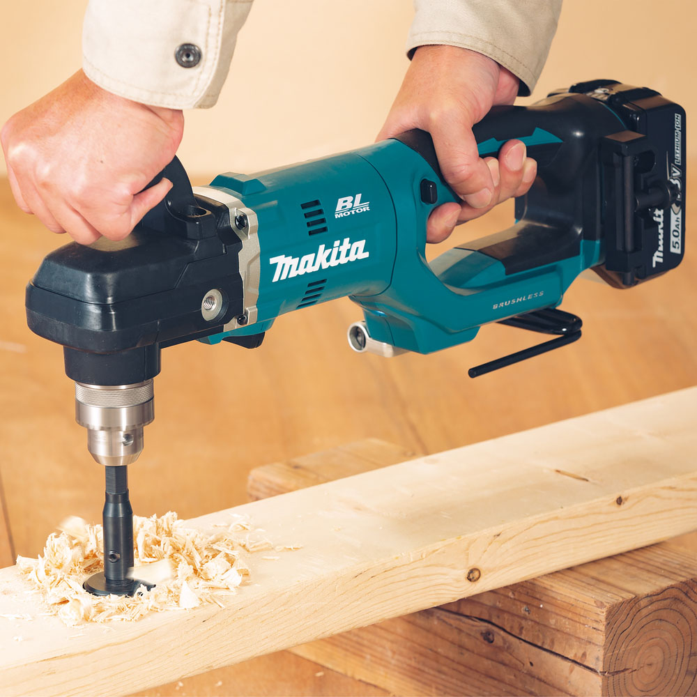 Makita Cordless Angle Drill LXT 18V, 13mm Chuck, 0–1,400 RPM, 2.8 kg DDA450ZK