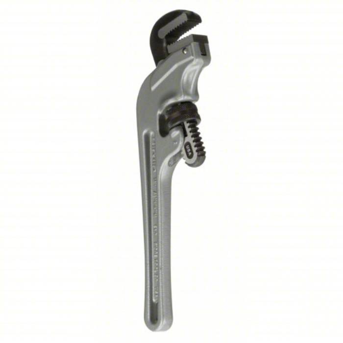 Ridgid End Pipe Wrench, 1 1/2 inch Jaw Capacity, Serrated, 10 inch Overall Length, I-Beam E-910/90107