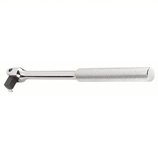 Proto Breaker Bar, 3/8 inch Drive Size, 8 1/2 inch Overall Length, Knurled Grip, Alloy Steel, Chrome J5265