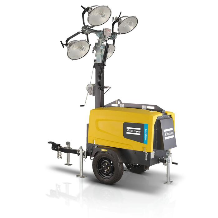 Atlas Copco Light Tower Metal HiLight, 2 cylinder engine V4