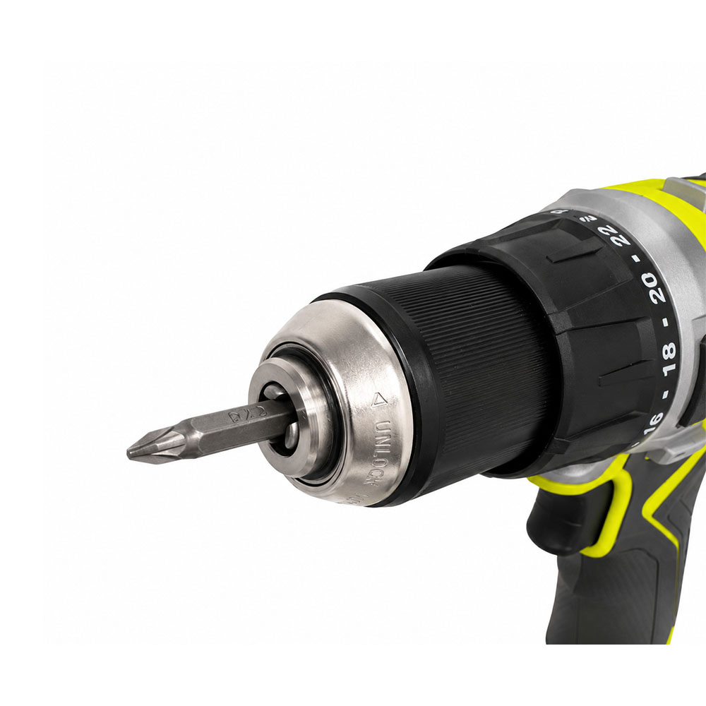 Ryobi Cordless Hammer Drill Machine, For Steel / Wood / Masonry, 13 mm, 18V, 1.8 kg RPD18-2C20B