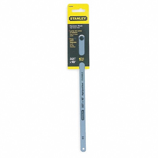 Stanley High Speed Steel Hacksaw Blade for Metal, 24 TPI, 12 in Blade Length, Metal Cut 15-824A