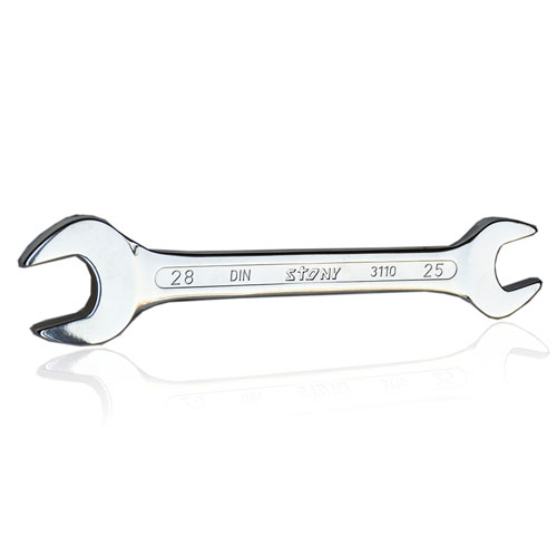 Stony DOUBLE OPEN END SPANNER MIRROR FINISH, 25x28 mm 8176659