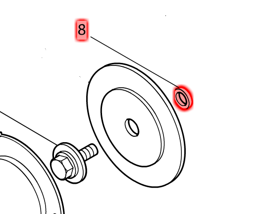 Makita RING #22 (FOR 2416S) 257104-1
