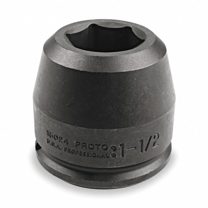Proto Impact Socket, Socket Size 1 15/16 in, Socket Shape 6-Point, Drive Type Impact J15031