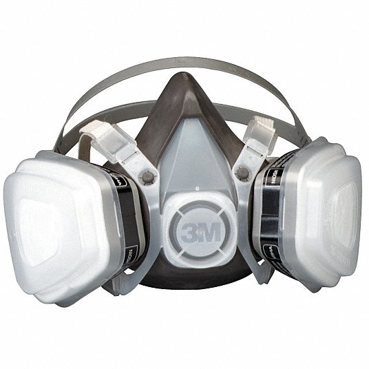 3M Half Mask Respirator Kit, 5000 Series, M 52P71