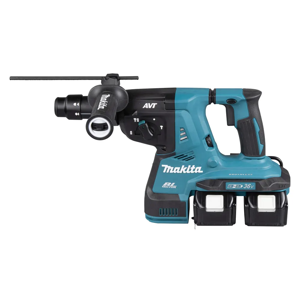 Makita Cordless Rotary Hammer For Concrete, Steel, Wood, 3 Operation Modes, 36V, 0~980rpm, 5.1kg DHR281PT2J
