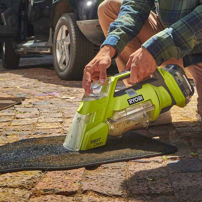 ريوبي ماكينة تنظيف بقع السجاد والمفروشات لاسلكية، تدفق هواء 480 لتر/دقيقة، 240 مل، 3 كجم RDC18-0