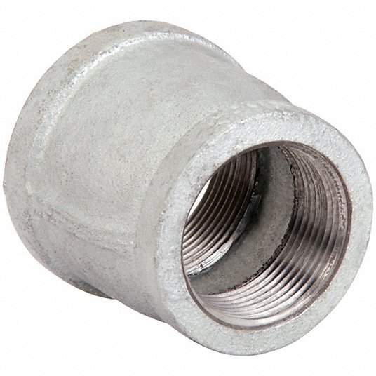 Anvil Reducing Coupling, Malleable Iron, 1/2 in x 3/8 in Pipe Size, NPT x NPT, Class 150 311085401
