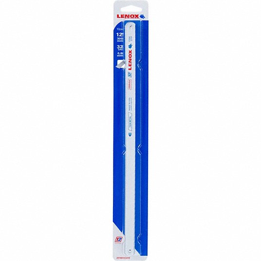 Lenox Hacksaw Blade, Bi-Metal, 12 in, 32 Teeth per Inch, Metal Cut, PK 10 20146-V232HE