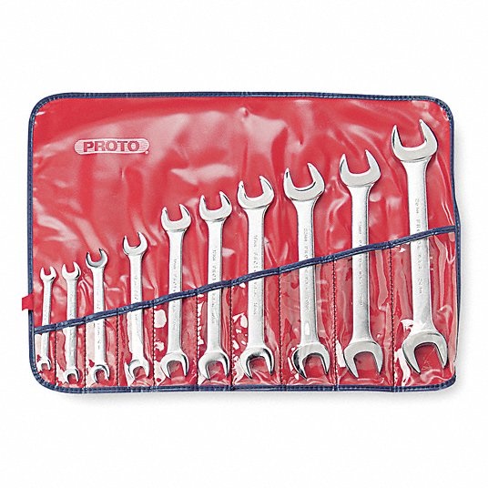 Proto Open End Wrench Set, 6 mm to 26 mm 1AKT1