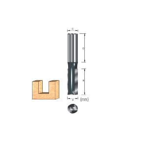 Makita Straight Router Bit, 12 x 38.1mm D-13443