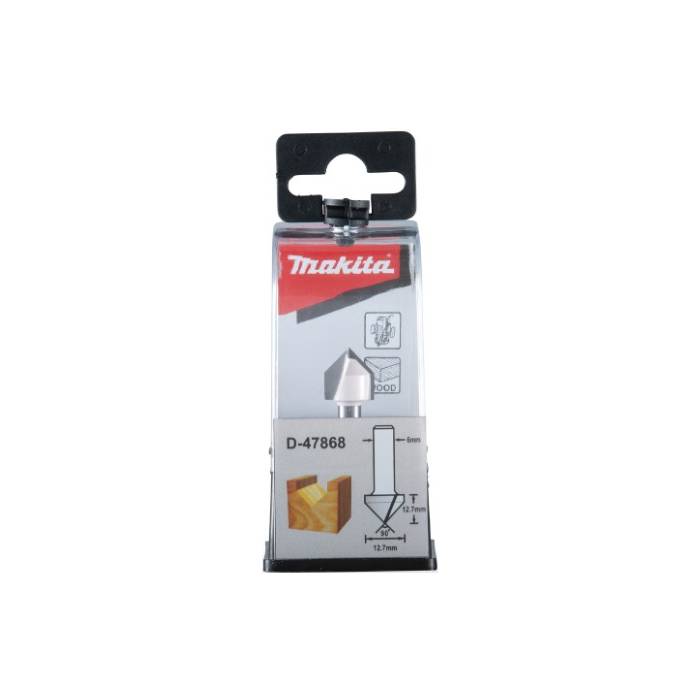 Makita Router Bits – “V” Groove Bit (6mm) D-47868
