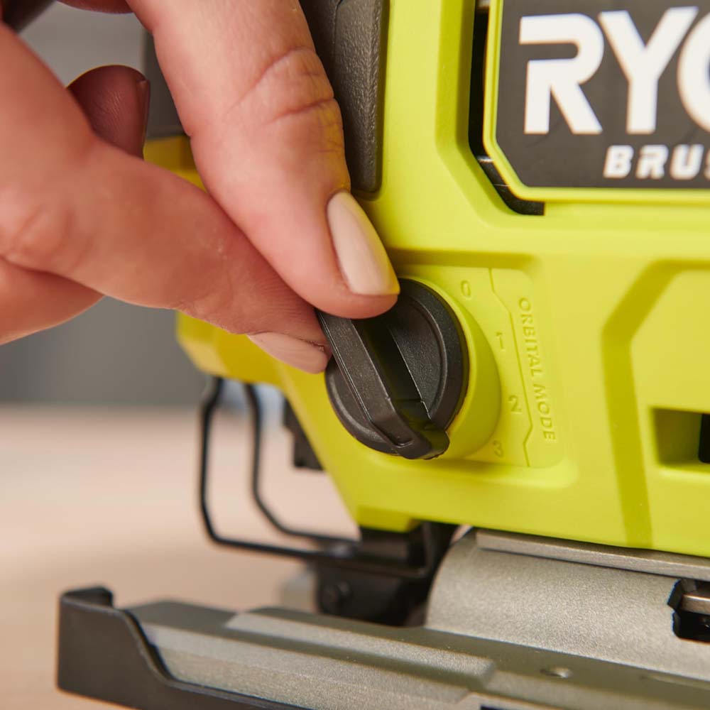 Ryobi Brushless Cordless Jigsaw 18V, 135mm Wood Cutting Capacity RJS18BL-0