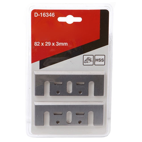 Makita Planer Blade, 82mm, High Speed Steel, Set of 2 Pieces D-16346