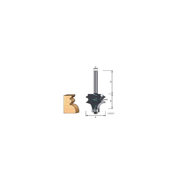 Makita Router Bit - Multi Profile Bit, 12mm D-13275