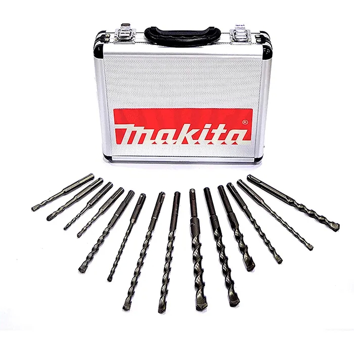 Makita 14 pcs SDS-PLUS drill bit Adapted, Accessories for Rotary Hammers D-21325