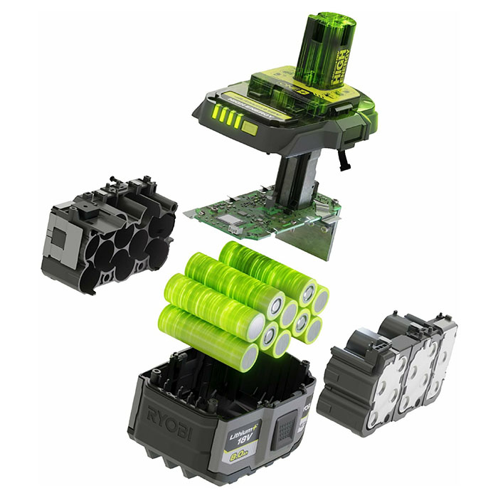 Ryobi Lithium-Ion Battery 18 Volt, 8.0 Amp, High Energy, One+ RB1880T