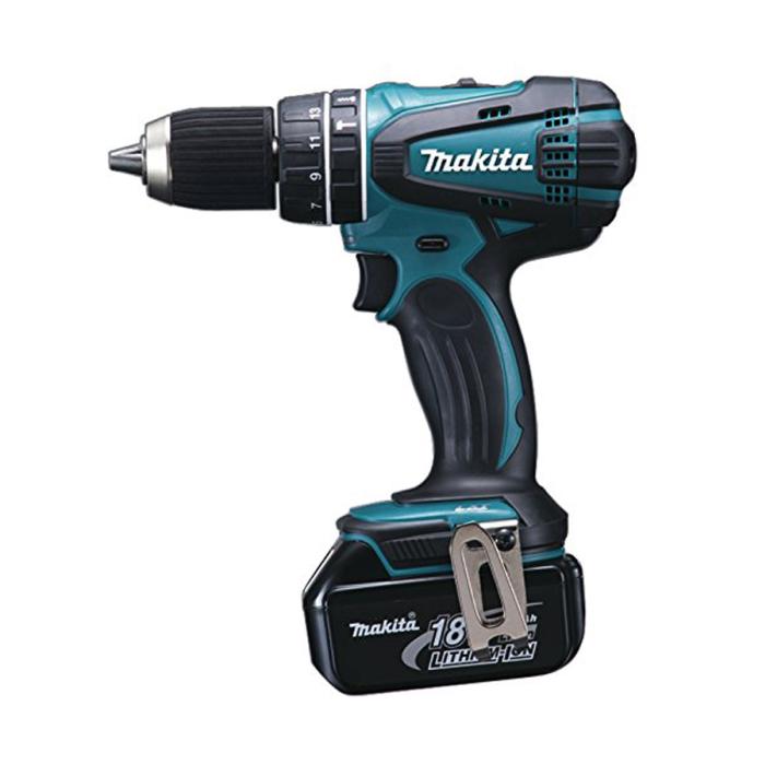 ماكيتا مثقاب دقاق لاسلكي, 13 مم, 18 فولت DHP456RFE