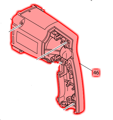 Makita MOTOR HOUSING 159385-2