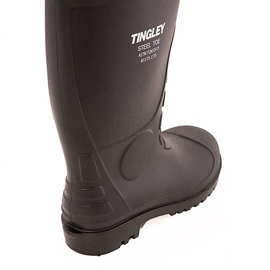 Tingley Knee Boots, Men's, Size 9, Knee, Steel Toe Type, 1 PR 866060933