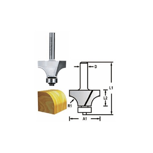 Makita Accessories, Router Bits, Beading Bit with Bearing, 20.3X50.5X6mm D-48452