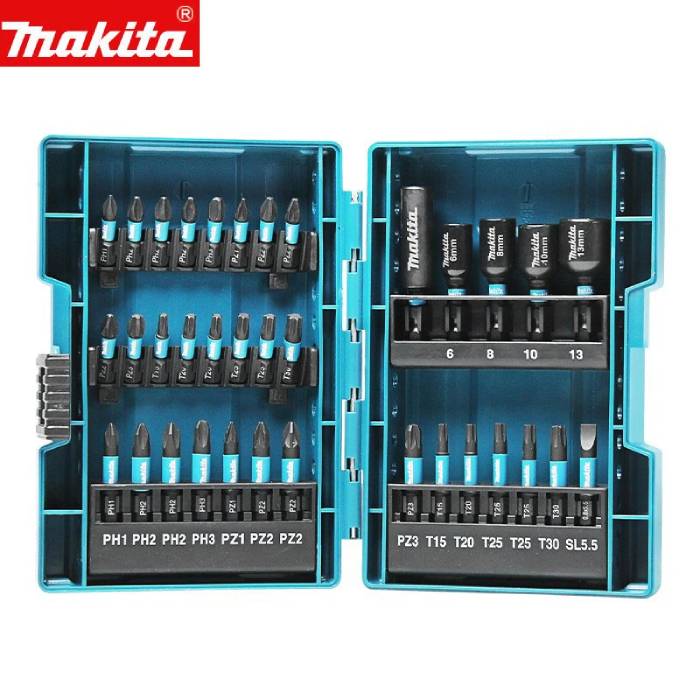 Makita Impact Black 35Pcs Screwdriver Bit Set E-06638