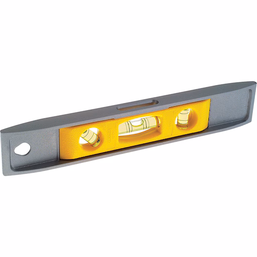Stanley Aluminum Spirit Level, Magnetic, With Three Vials, 225 mm (9 inch) 42-465