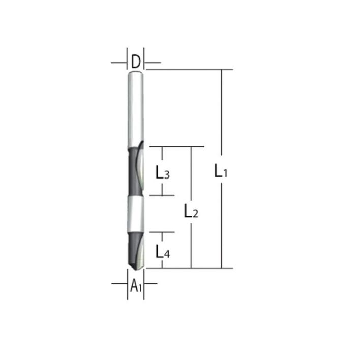 Makita Accessories, ROUTER BIT 8X8 793061-4