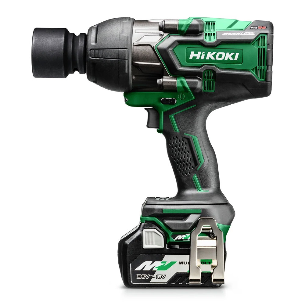 Hikoki Cordless Impact Wrench 36V, 1100 Nm Tightening, 1800 Nm Loosening, 3/4'' Drive, 3.7 kg WR36DAWRZ