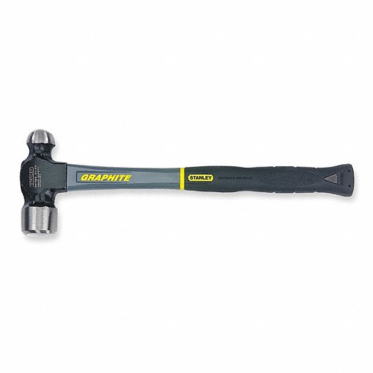 Ball Pein Hammer, Head Weight (Oz.) 16.0, Graphite Handle, Overall Length (In.) 12 3/4 inch