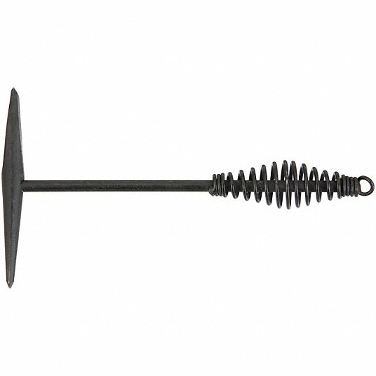 Westward Chipping Hammer, 11 inch Overall Length, Steel Handle, Parallel, 3 inch Blade Lg, 6 oz Head Weight, Steel 2DBU9