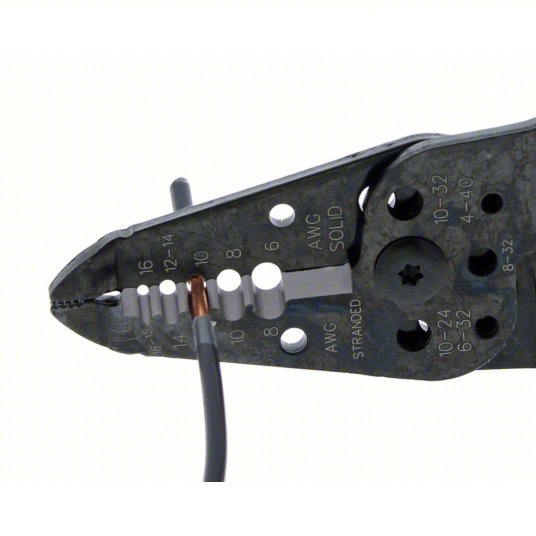 IDEAL Multi-Tool Wire Stripper, 16 AWG to 6 AWG, For RG-59 Cable Designation, 8 1/4 inch Length 45-777